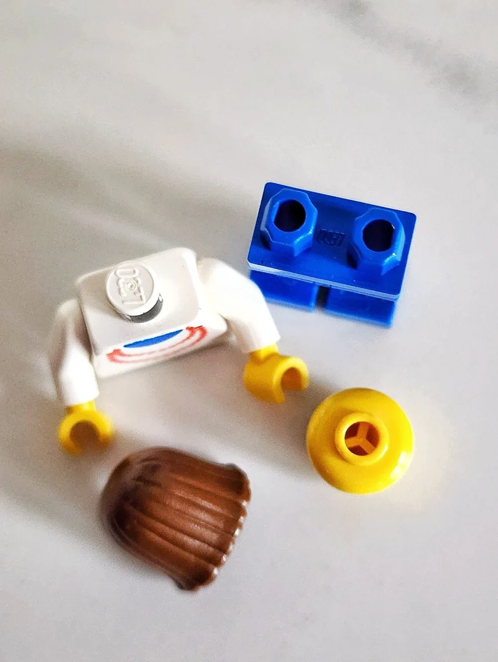 RARE Genuine Retired LEGO Classic Town Female Minifigure Red Blue Legs Hair 1988
